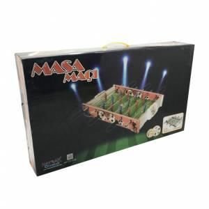 Büyük Boy Ahşap Masaüstü Langırt Masa Maçı Oyunu 57x69x11cm 6 Kollu