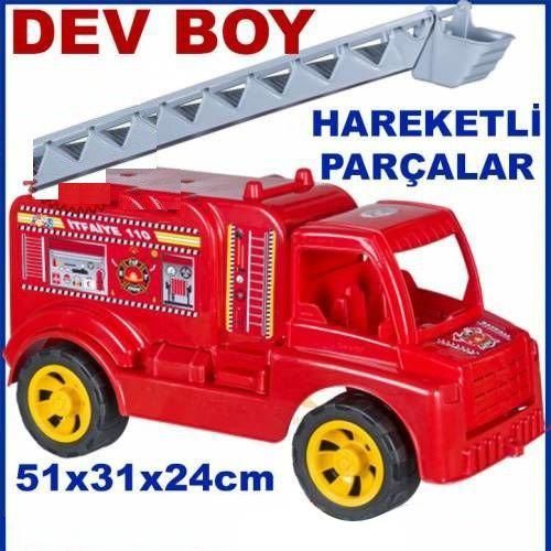 Dev Boy Hareketli Eğitici Oyuncak İtfaiye Aracı Kamyon