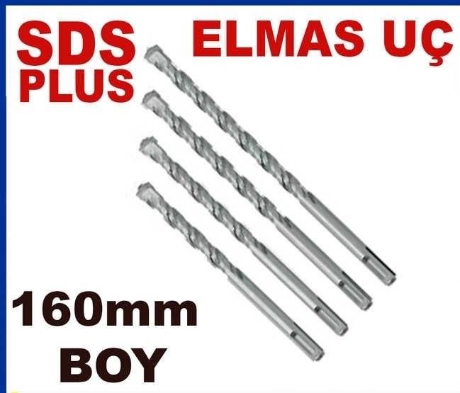 Kaliteli hilti tip delici matkap ucu 16cmx9mm SDS PLUS ELMAS UÇ HİLTİ MATKAP UCU 160mm Boy Ø9mm çap