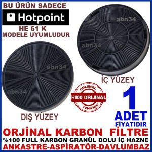 HOTPOİNT ANKASTRE DAVLUMBAZ FİLTRESİ HE 61 K MODEL DAVLUMBAZ İÇİN GRANÜL KARBONLU FİLTRE-1002