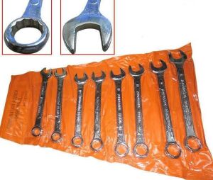 Paslanmaz krom kaplama 8'li kombine anahtar