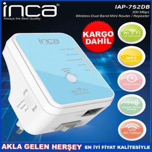Ücretsiz Kargo INCA ACCESS POINT KABLOSUZ MİNİ ROUTER IAP-752DB