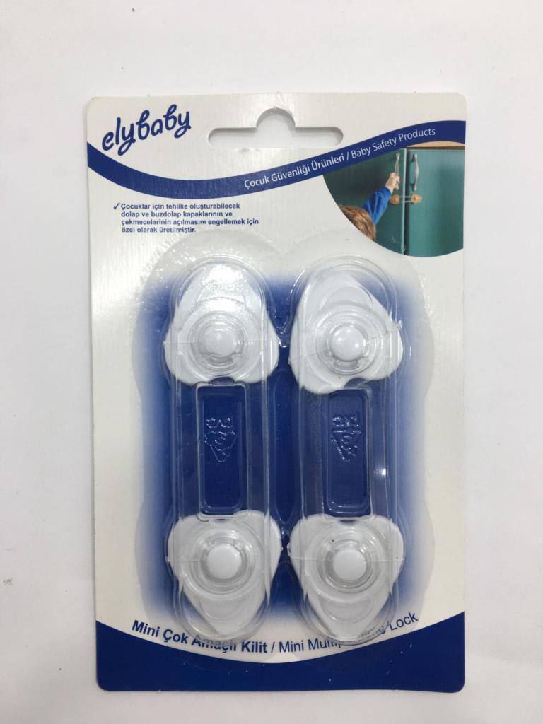 Çocuk ve Bebek Güvenliği Emniyet Kilidi Mini Çok Amaçlı Kilit 2X