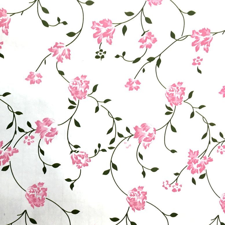 5mt Rulo 500x45cm Dallı Pempe Çiçek Desenli Kendi Yapışkanlı Pvc Folyo Duvar+Mobilya,Dolap Kaplaması