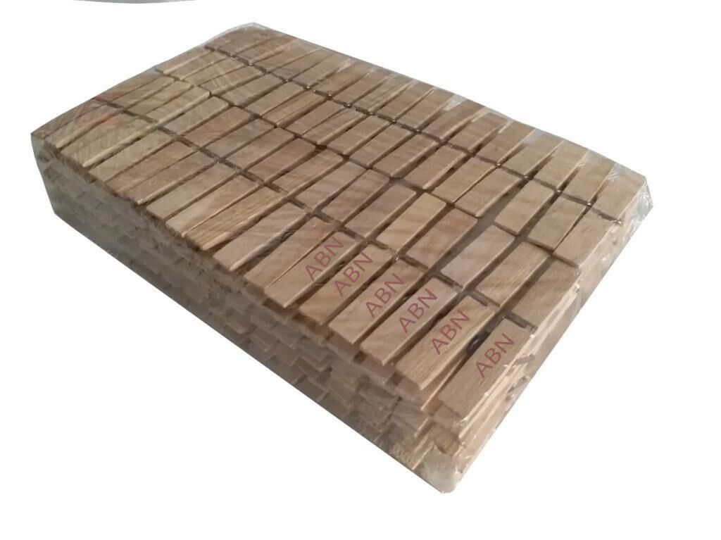 144 Adet Kurutmalık Ahşap Çamaşır Mandalı Kaydırmaz İz Bırakmaz