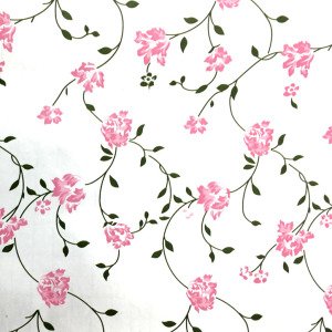 5mt Rulo 500x45cm Dallı Pempe Çiçek Desenli Kendi Yapışkanlı Pvc Folyo Duvar+Mobilya,Dolap Kaplaması