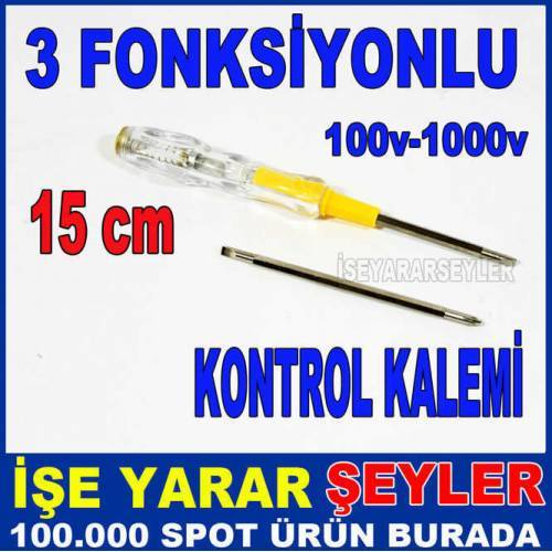 3 FONKSİYONLU YILDIZ - DÜZ KONTROL KALEMİ
