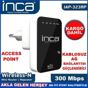 Kargo Dahil INCA ACCESS POINT KABLOSUZ MİNİ ROUTER IAP-323RP