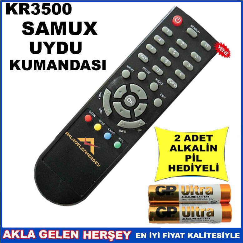 SAMUX UYDU CİHAZI Receiver KUMANDASI KR3500