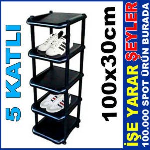 100x30cm AZ YER KAPLAYAN 5 KAT TEKLİ AYAKKABILIK