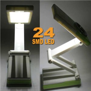 24 Ledli Şarjlı Masa Lambası Katlanabilr Masa Lambası 180° Dönebilen Şarjlı Işıldak