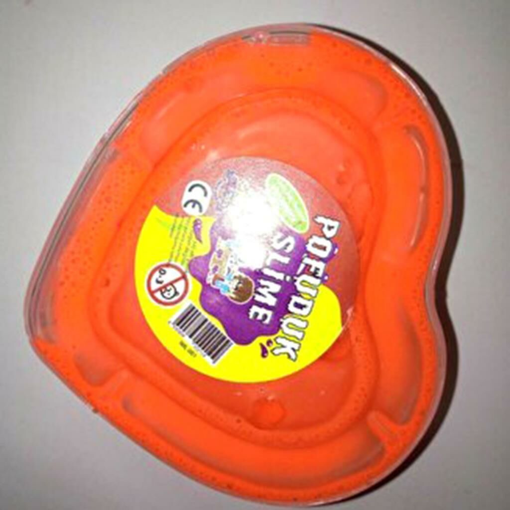 Karışık Çok Renkli Eğlenceli Hareketli Sağlıklı Kalp Pofuduk Slime