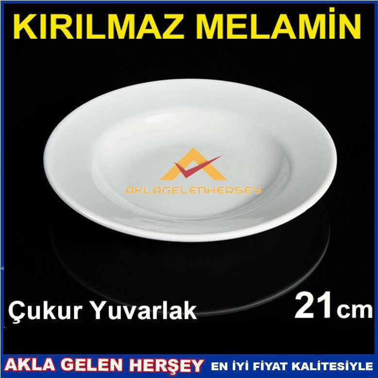 KESİNLİKLE KIRILMAYAN SÜPER MELAMİN TABAK ÇUKUR YUVARLAK YEMEK TABAĞI 21cm ÖMÜR BOYU GARANTİLİDİR -2