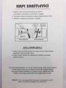 Çocuk ve Bebek Güvenliği Emniyet Kilidi Kapı Sabitleyici
