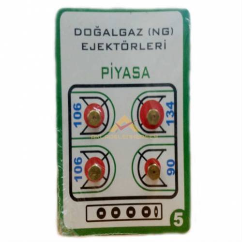 Tüpgazlı ocağı doğalgazlı ocağa çevirmek için pirinç metal 4 adet