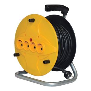 35 MT 3x1mm Makaralı seyyar kablo 4 fiş giriş