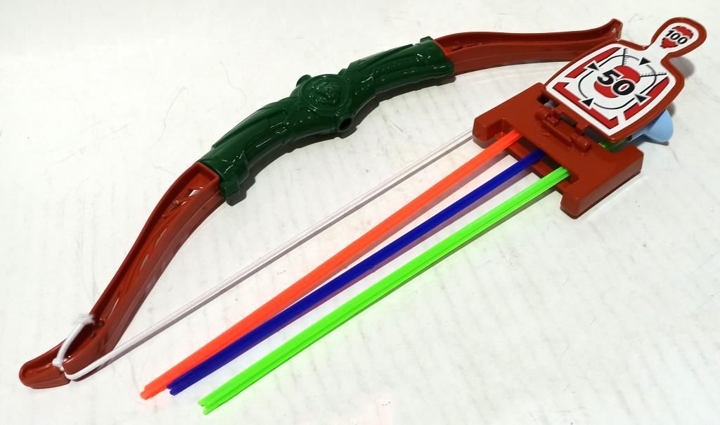 37cm Uzunluğunda 3 Oklu 2 Hedef Tahtalı Eğlenceli Oyuncak Yay