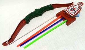 37cm Uzunluğunda 3 Oklu 2 Hedef Tahtalı Eğlenceli Oyuncak Yay
