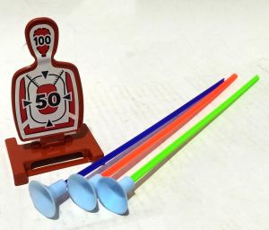 37cm Uzunluğunda 3 Oklu 2 Hedef Tahtalı Eğlenceli Oyuncak Yay