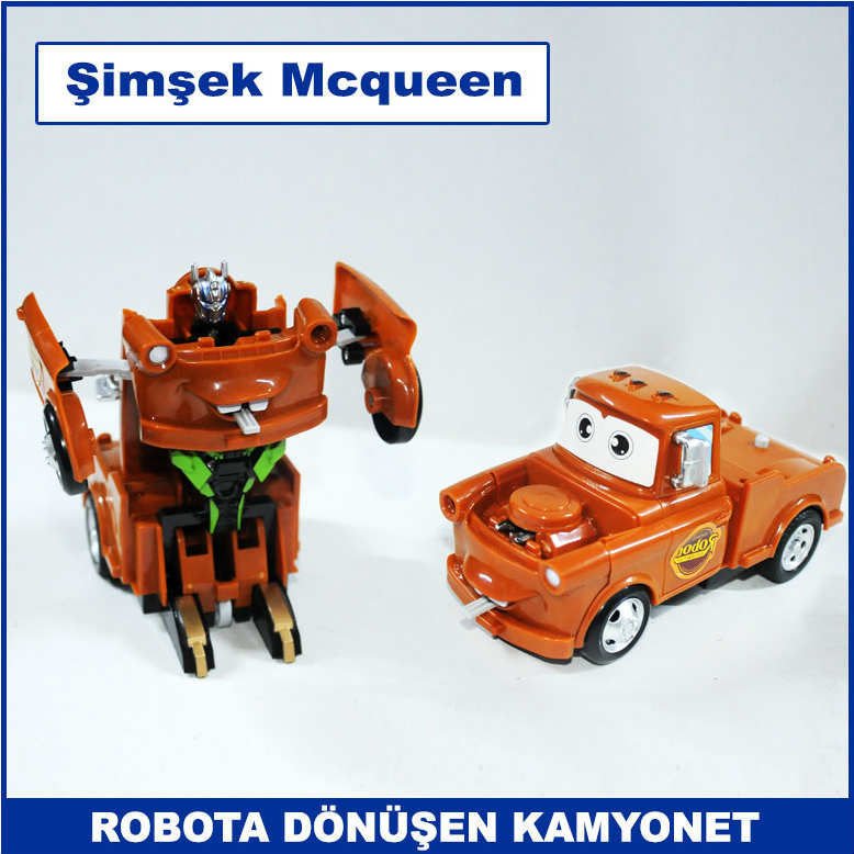 Şimşek Mcqueen Robota Dönüşebilen Kamyonet Oyuncağı - Oyuncak Kamyonet