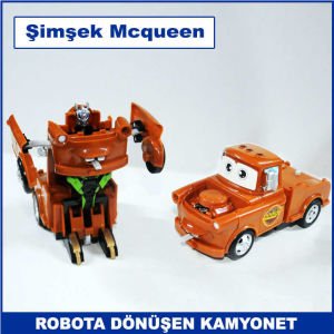 Şimşek Mcqueen Robota Dönüşebilen Kamyonet Oyuncağı - Oyuncak Kamyonet