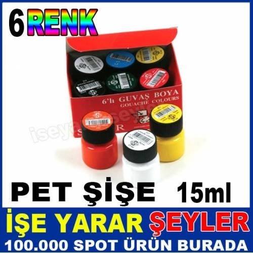 ÜCRETSİZ KARGO İLE SÜDOR 6'lı SETNON-TOXIC ŞİŞE GUAJ BOYA SETİ