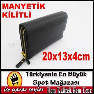 GERÇEK HAKİKİ DERİ 9 CEPLİ ERKEK EL ÇANTASI