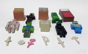 6 Karakter Figürü İçeren 16 Parçalı Minecraft Karakterleri Oyun Seti