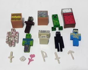 6 Karakter Figürü İçeren 16 Parçalı Minecraft Karakterleri Oyun Seti