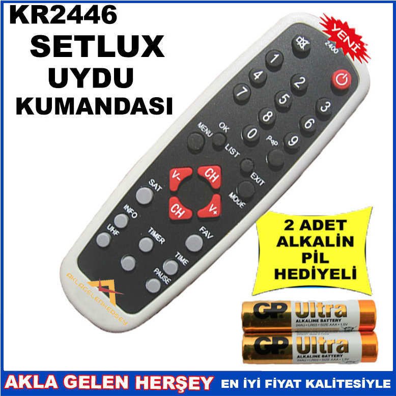 SETLUX UYDU CİHAZI Receiver KUMANDASI KR2446