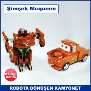 Şimşek Mcqueen Robota Dönüşebilen Kamyonet Oyuncağı - Oyuncak Kamyonet