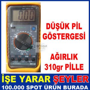 MY60 AVOMETRE MULTIMETRE VOLTAJ AKIM ÖLÇÜ ALETİ