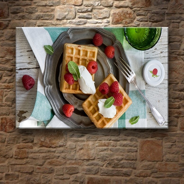 WAFLE LEZZETİ 7 değişen ölçü ORİJİNAL KANVAS TABLO