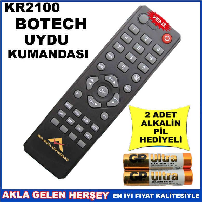 BOTECH UYDU CİHAZI Receiver KUMANDASI KR2100