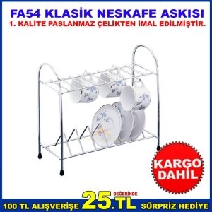 FA54 KLASİK NESKAFE ASKISI 1.SINIF PASLANMAZ ÇELİK