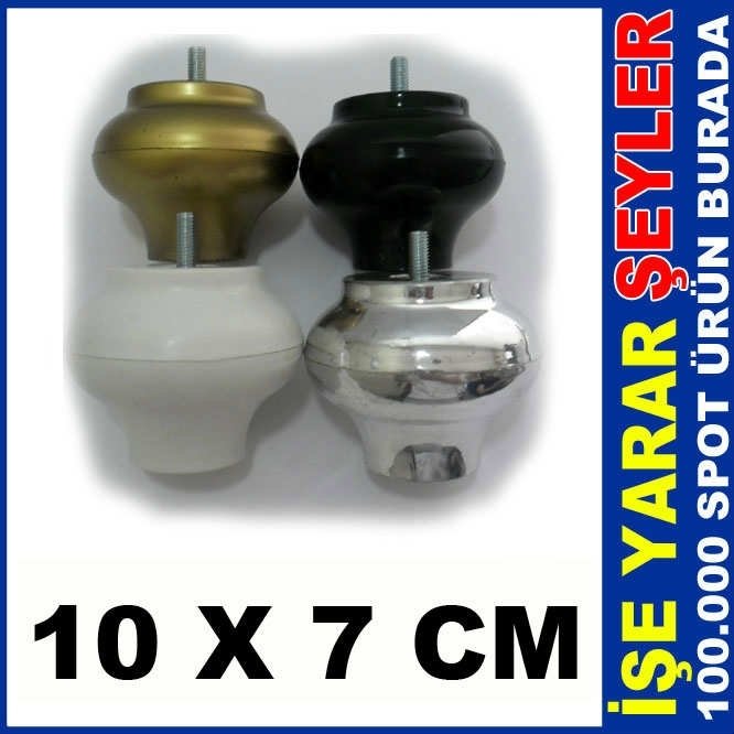 PORTATİF VİDALI PLASTİK BAZA ve MOBİLYA AYAĞI