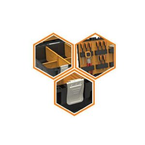 Ayarlanabilir Gözenekli Metal Kilitli Profesyonel Teknisyen Takım Çantası 49x41xh:13cm