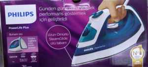 Philips 2200 Watt özel SteamGlide çizilmez taban şok buharlı ütü