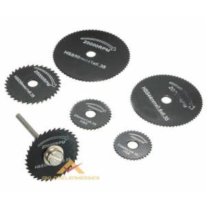 İnce El İşçiliği İçin 7 parça Her Türlü Malzemeyi Kesen Titanyum Çelik Mini Dairesel Testere Seti