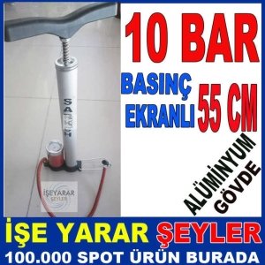 BÜYÜK BOY BASINÇ GÖSTERGELİ BİSİKLET OTO POMPASI