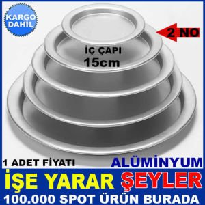 BÜYÜK BOY EN İYİ KALİTE KÜNEFE TABAĞI 4 KİŞİLİK 15cm ALÜMİNYUM TABAK KÜNEFE TEPSİSİ -2