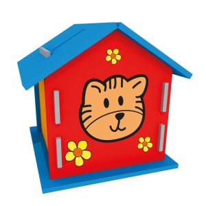 53046 AHŞAP KALEMLİK VE KUMBARA -KUM