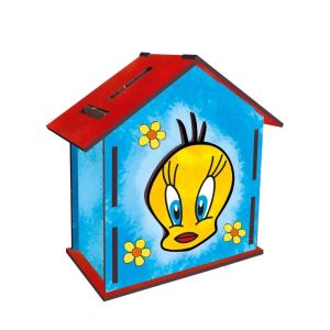 53046 AHŞAP KALEMLİK VE KUMBARA -KUM