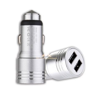 Hızlı 5V/3.1A-1.0A Metal Araç İçi Çakmaklık Girişli Şarj Aleti