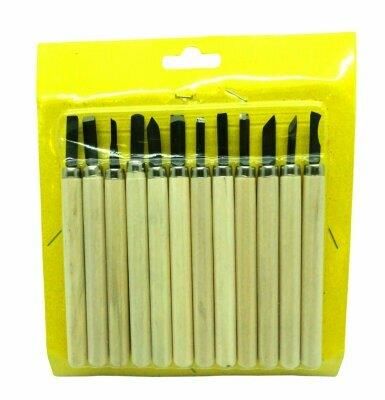 AHŞAP SAPLI ( 12PCS ) AHŞAP OYMA NEŞTER SETİ