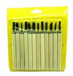 AHŞAP SAPLI ( 12PCS ) AHŞAP OYMA NEŞTER SETİ