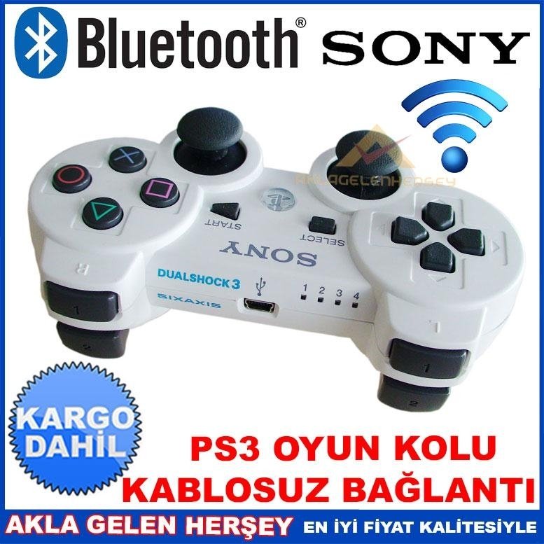 Ücretsiz Kargo SONY PLAYSTATİON 3 BLUETOOTH WİRELESS KOL BEYAZ