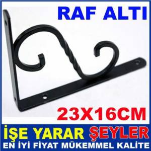 DESTEKLİ RAF AYAĞI 23x16cm FERFORJE ANTİK METAL DUVAR RAFI AYAĞI