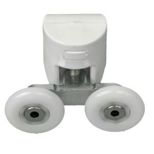 Kırılmayan Özel Malzeme Beyaz Renk Cam DuşaKabin Tekerlek Takımı 8 adet Set Duş kabini Teker Takımı