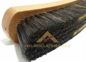 GERÇEK KIL BÜYÜK BOY AHŞAP AYAKKABI FIRÇASI 24cm